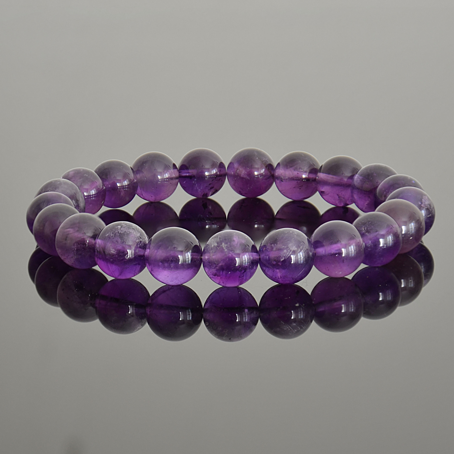 High Grade Amethyst Beaded Bracelet