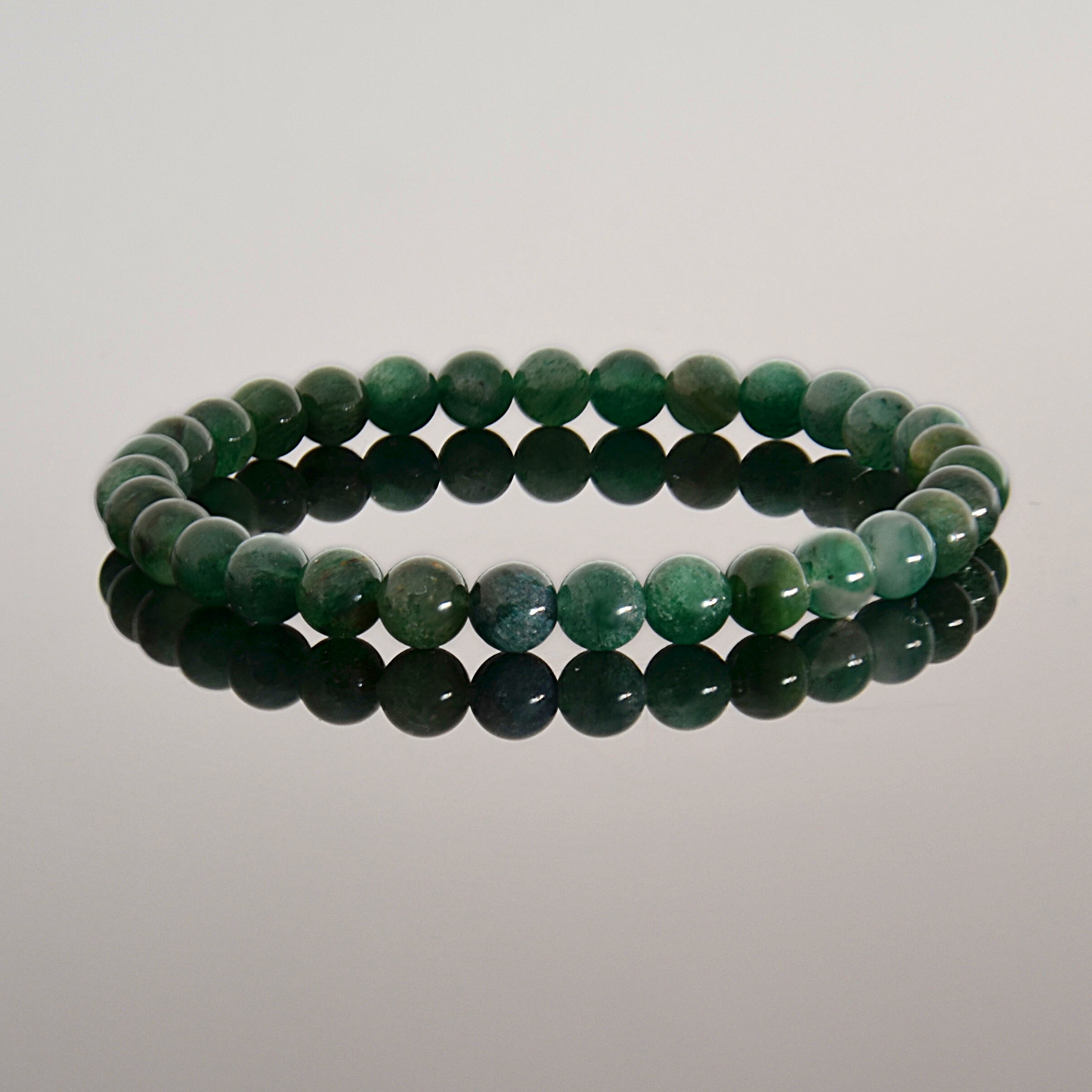Green Emerald Beaded Bracelet - Timeless Natural Luxury