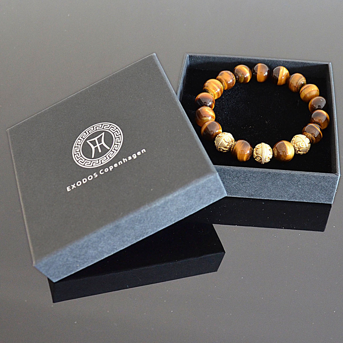 Pulsera de cuentas de apatita azul petróleo