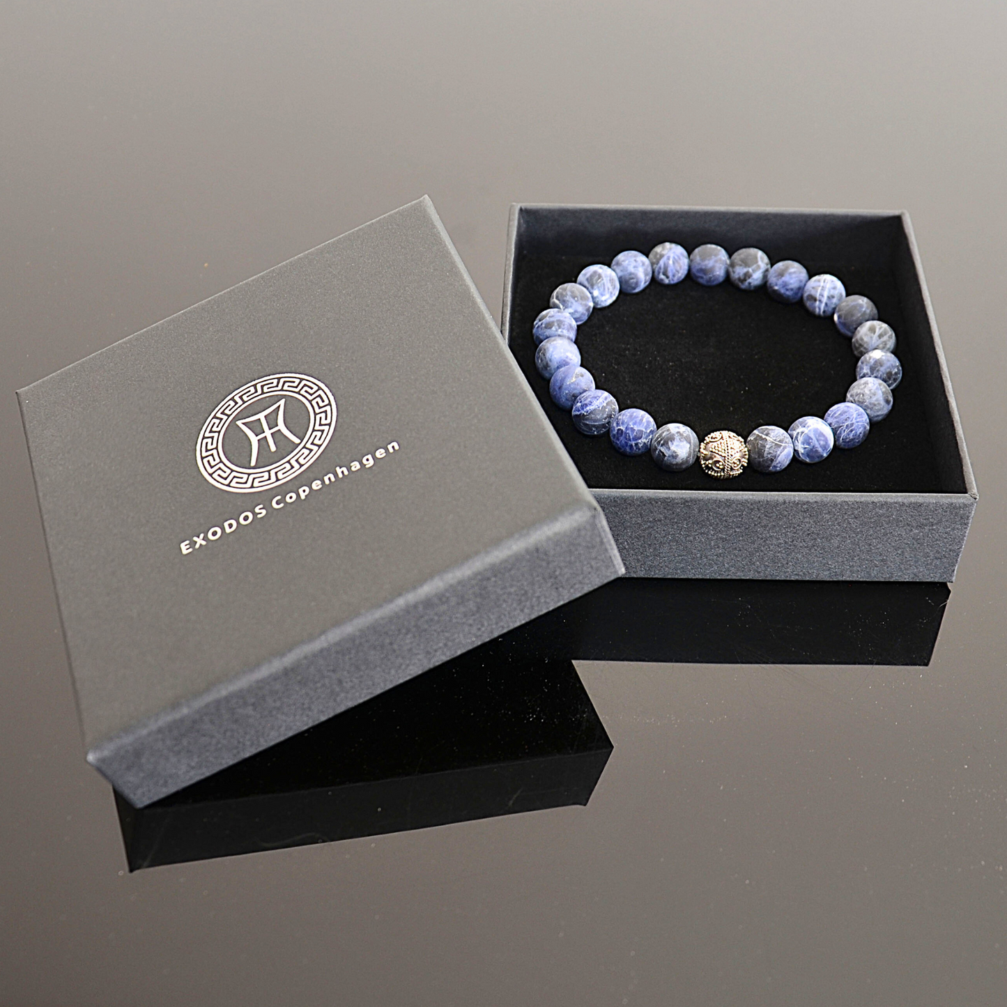 Bracelet en perles de cyanite bleue