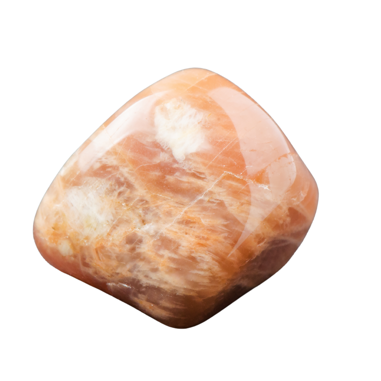 Peach Moonstone Bracelet - Radiant Warmth, Refined Design