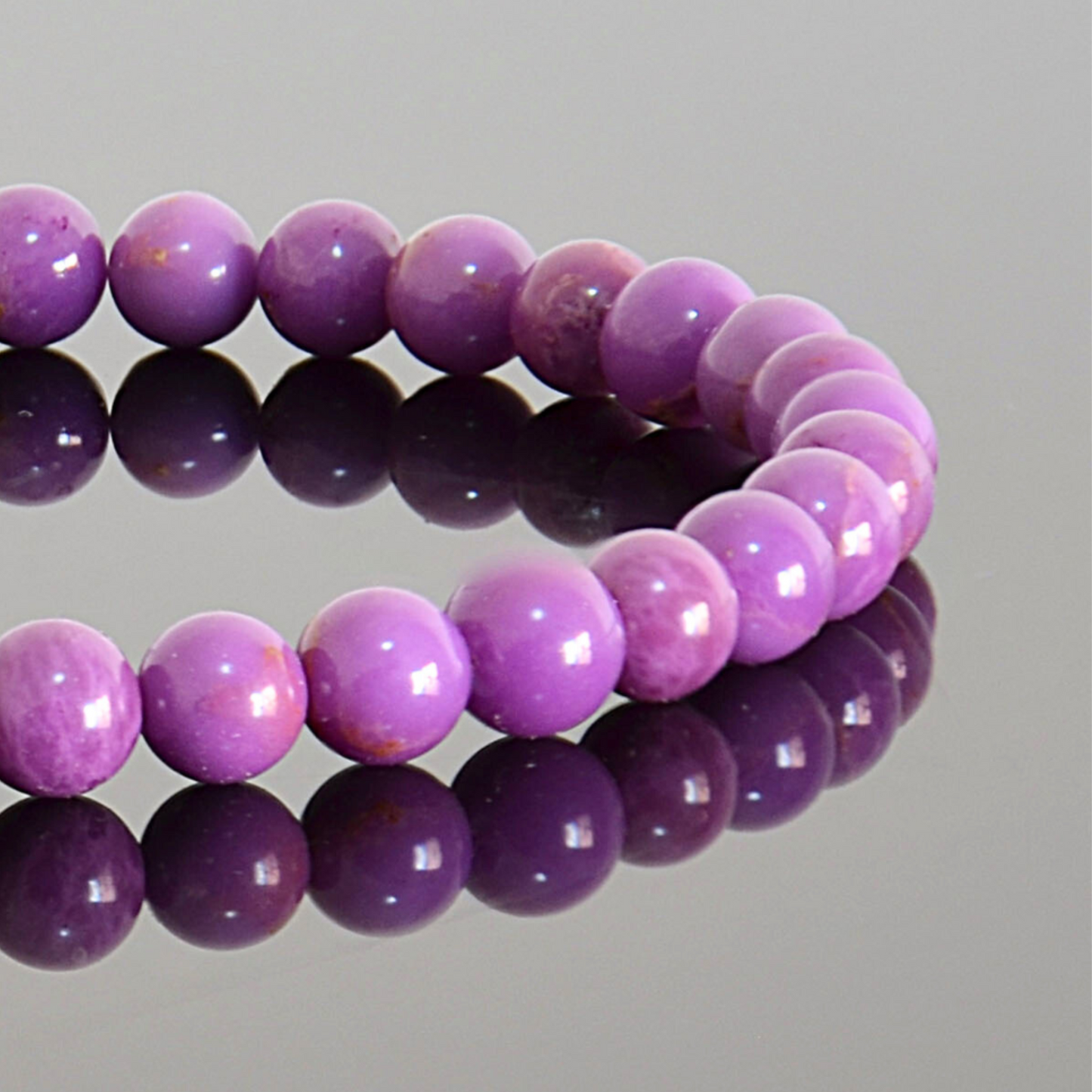 Purple Phosphosiderite Bracelet - Rare, Minimalist Elegance