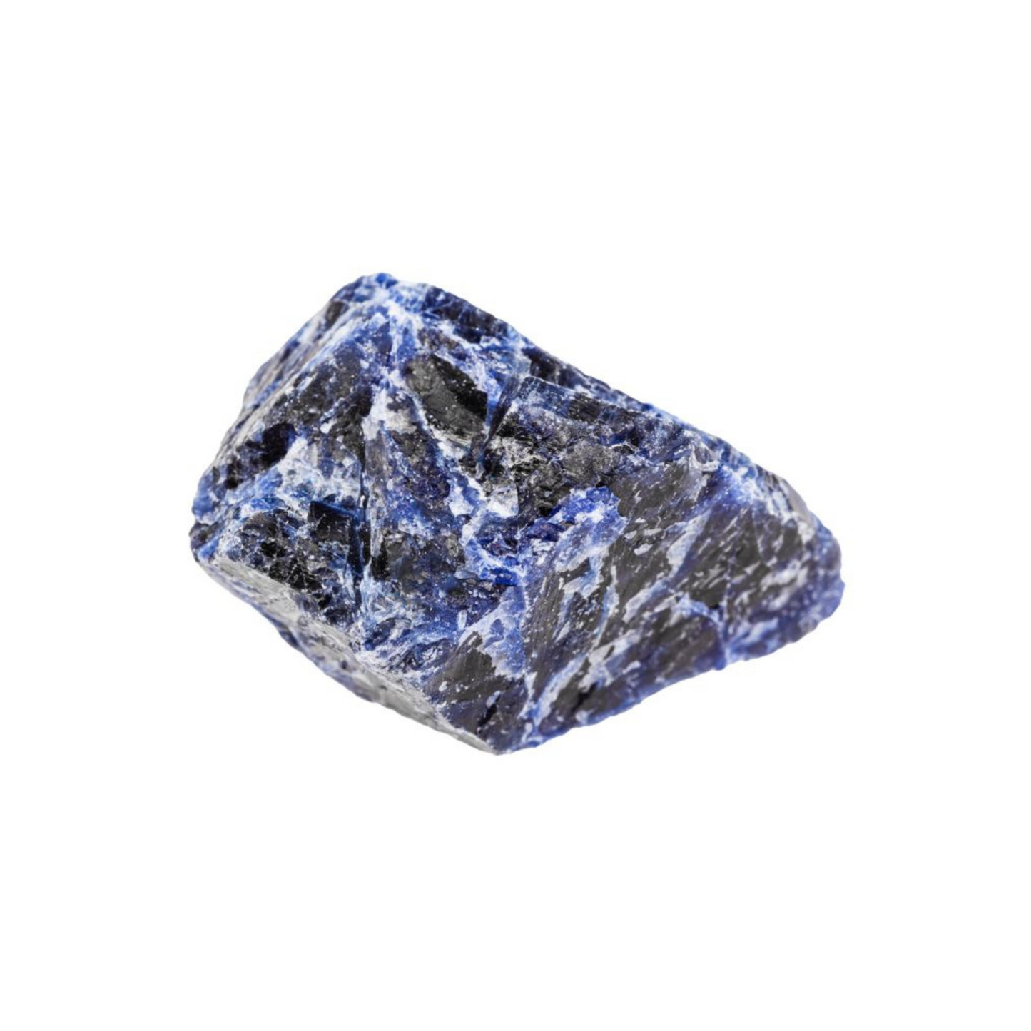 Men’s Blue Sodalite Bracelet with Sterling Silver - Deep Blue Elegance