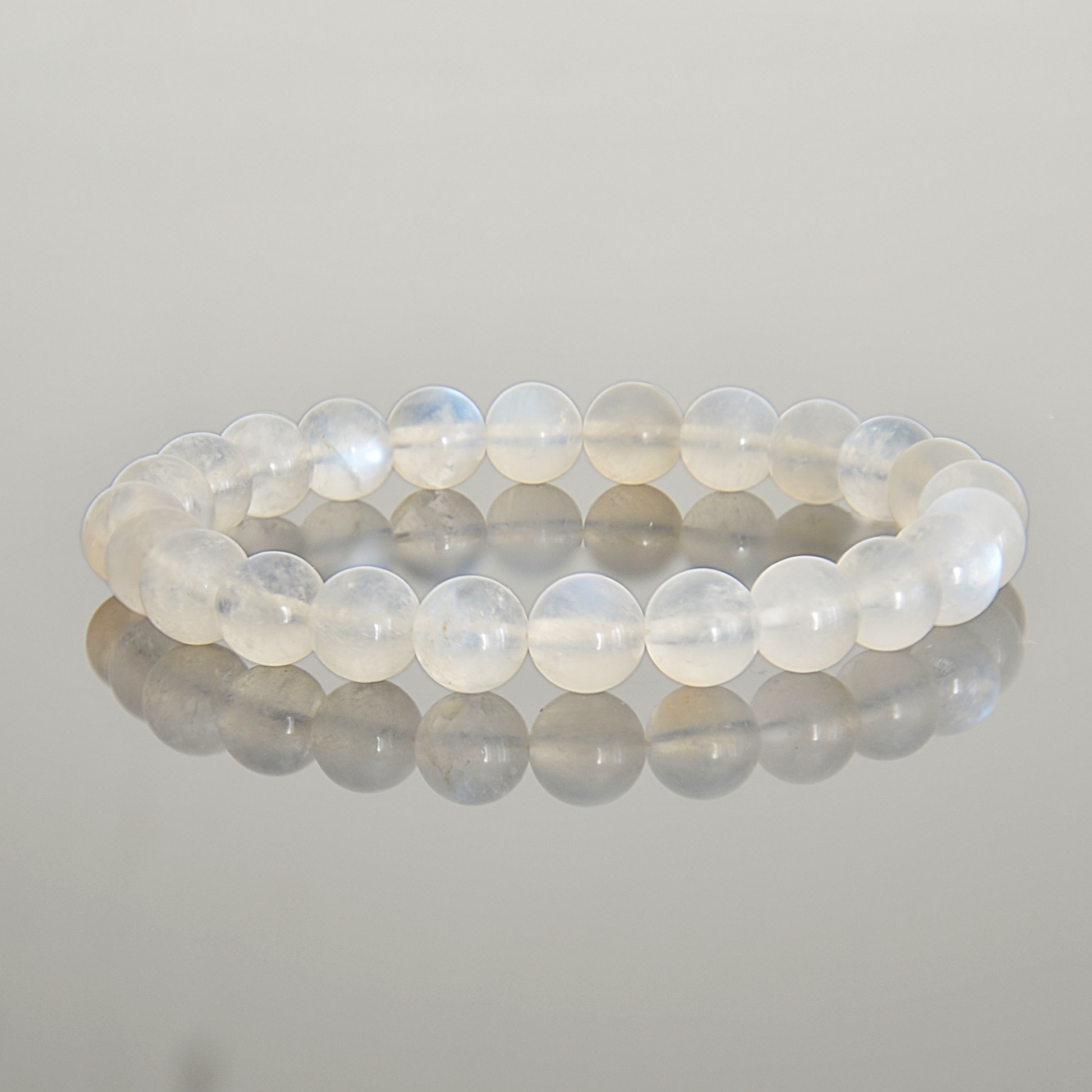 blue moonstone beaded bracelet